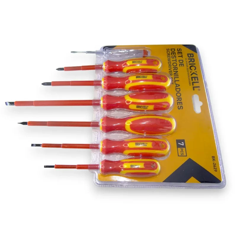 Juego De 6 Destornilladores Dieléctricos + Tester Brickell - Image 3