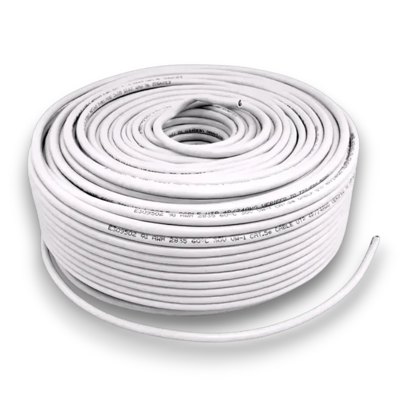 Cable Utp Cat 6e Rollo De 100 Mts Interior Aleación Cctv Red