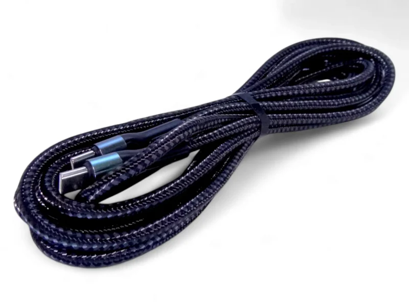 Cable De Carga Tipo C Carga Rapida 3.1a Trenzado Unitec - 3m - Image 3