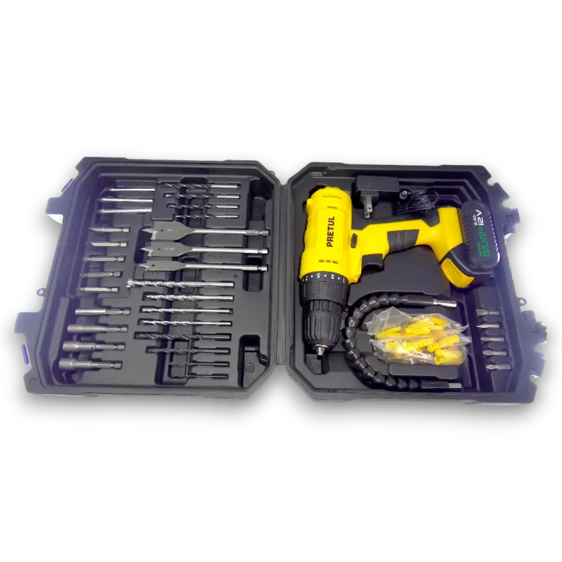 Taladro Inalámbrico 3/8 12v Con Estuche Pretul Tali-12pk - Image 4