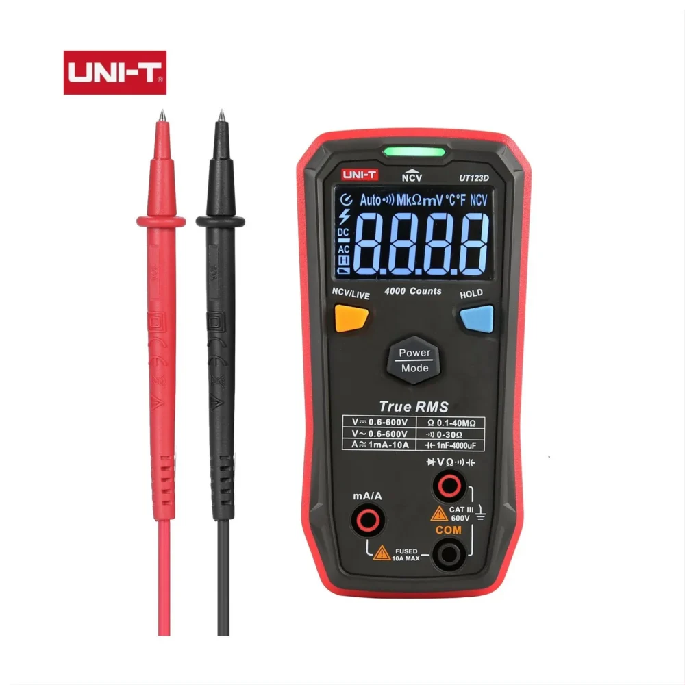 Multimetro Digital Inteligente Ut123d True Rms Uni-t Ncv