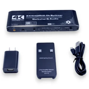 Matriz Hdmi 2x4 4k 3d Splitter 30hz Techman - Image 2