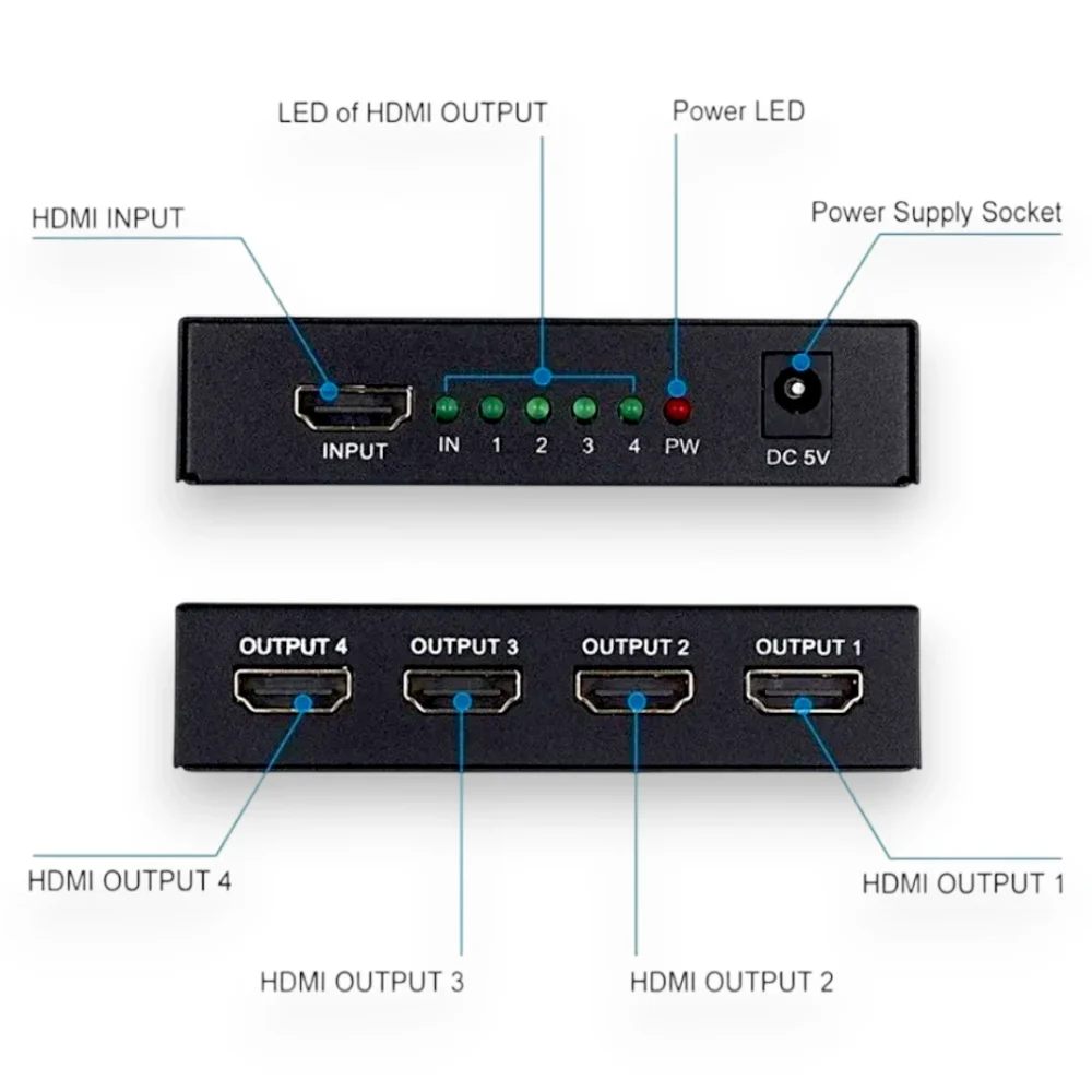 Splitter HDMI 1X4 FHD 4K - Image 4